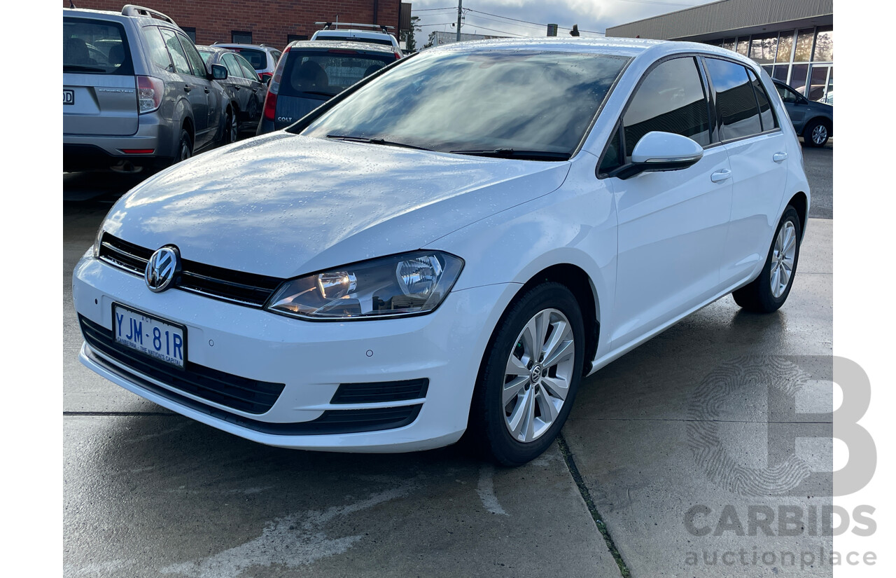 5/2013 Volkswagen Golf 90 TSI Comfortline AU 5d Hatchback White 1.4L