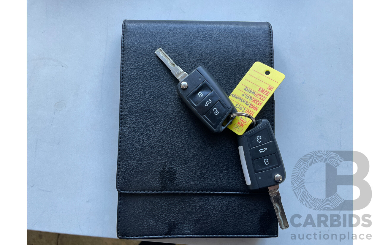 5/2013 Volkswagen Golf 90 TSI Comfortline AU 5d Hatchback White 1.4L