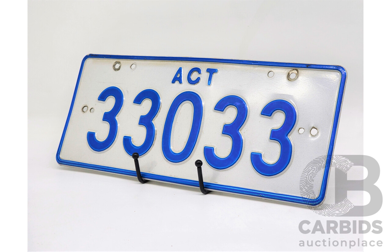 ACT 5 - Digit Number Plate - 33033