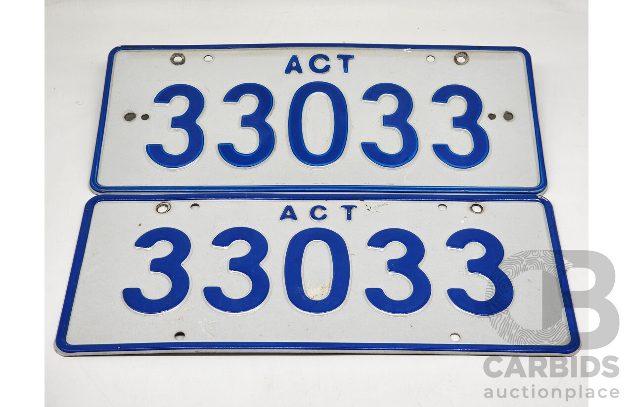 ACT 5 - Digit Number Plate - 33033