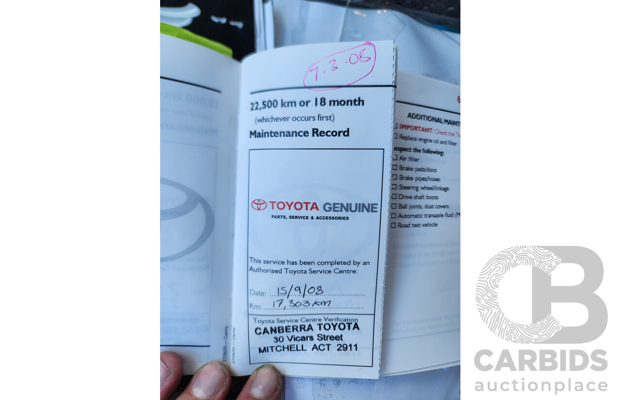 2/2006 Toyota Camry Altise Limited MCV36R 06 UPGRADE 4d Sedan Blue V6 3.0L