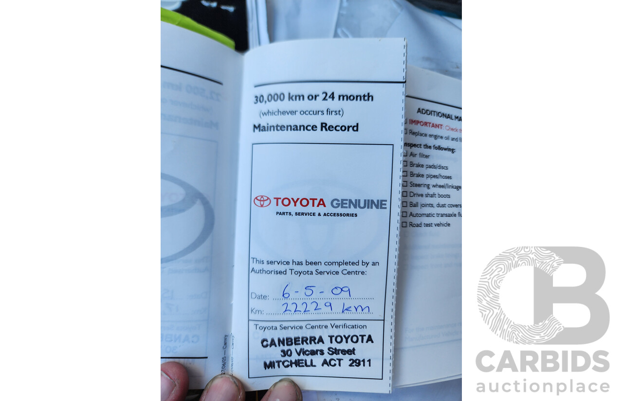 2/2006 Toyota Camry Altise Limited MCV36R 06 UPGRADE 4d Sedan Blue V6 3.0L