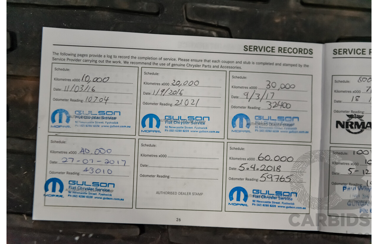 6/2015 Jeep Grand Cherokee Limited (4x4) WK MY15 4d Wagon Grey 3.0L V6 Turbo Diesel