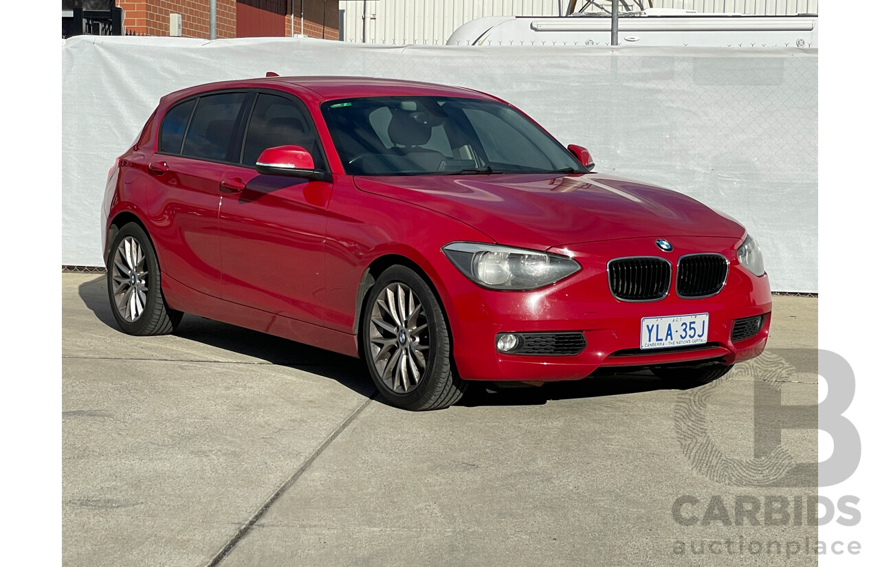 3/2012 BMW 118i F20 5d Hatchback Red 1.6L