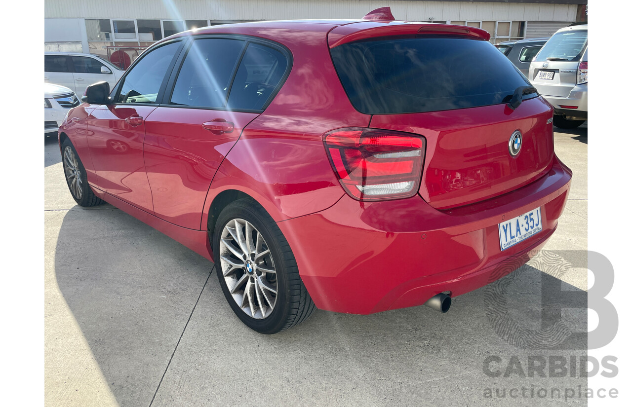 3/2012 BMW 118i F20 5d Hatchback Red 1.6L