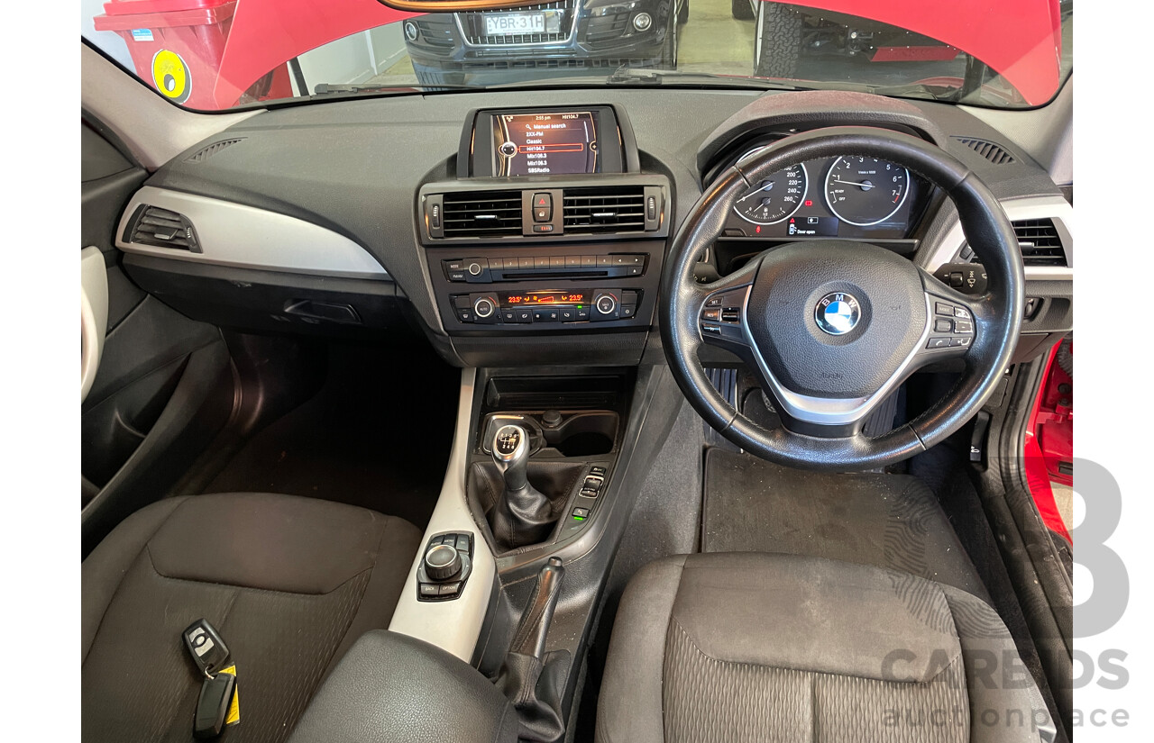 3/2012 BMW 118i F20 5d Hatchback Red 1.6L