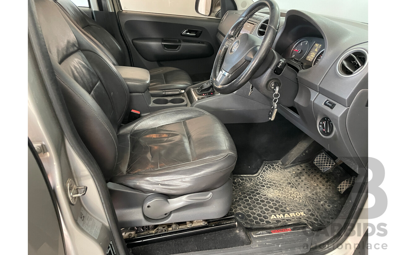 10/2012 Volkswagen Amarok TDI420 Ultimate (4x4) 2H MY12.5 Dual Cab Utility Grey Turbo Diesel 2.0L