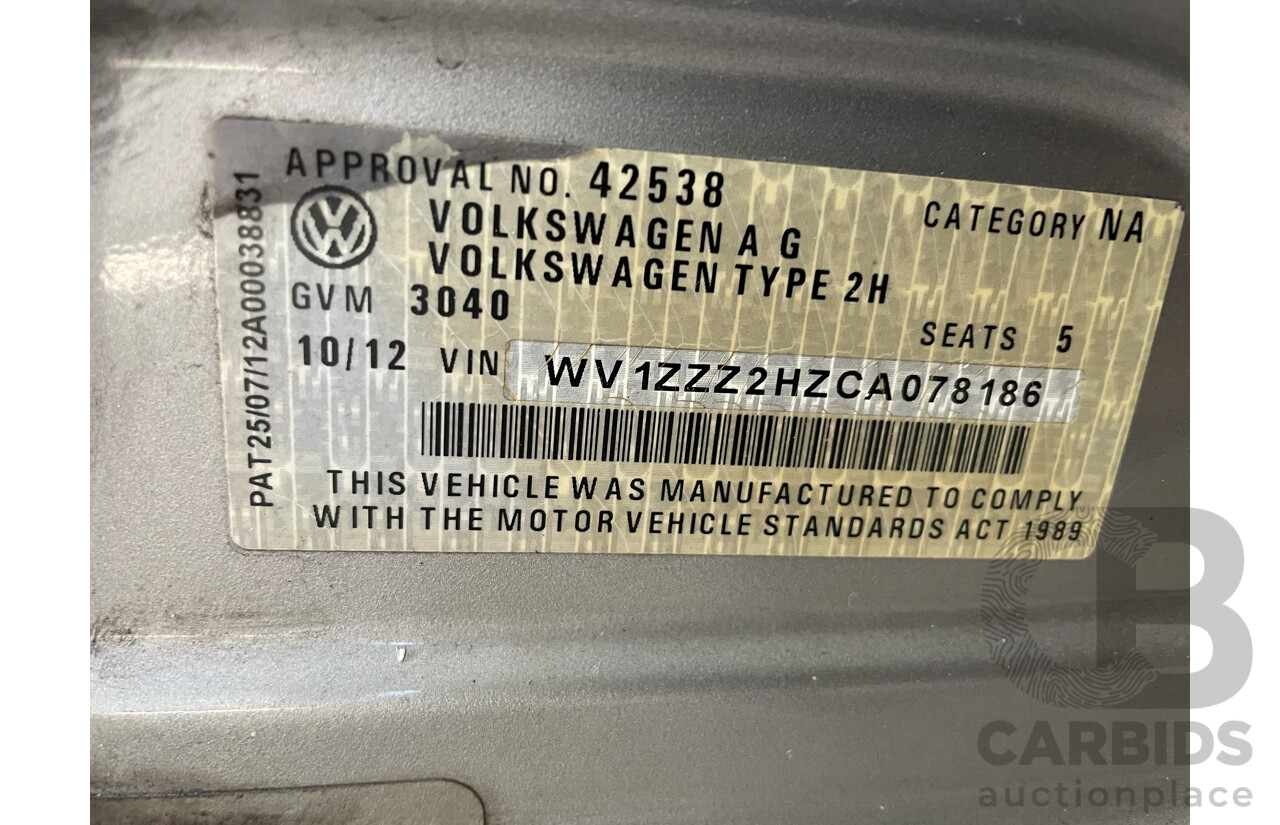 10/2012 Volkswagen Amarok TDI420 Ultimate (4x4) 2H MY12.5 Dual Cab Utility Grey Turbo Diesel 2.0L