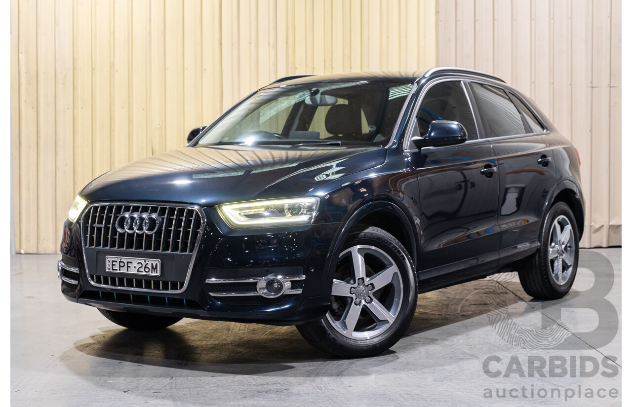 5/2014 Audi Q3 2.0 TFSI Quattro (125kw) 8U MY14 4d Wagon Metallic Dark Blue Turbo 2.0L