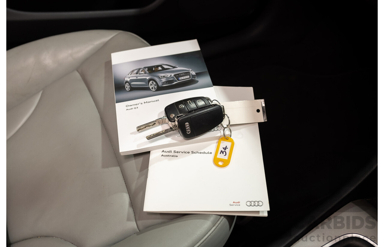 5/2014 Audi Q3 2.0 TFSI Quattro (125kw) 8U MY14 4d Wagon Metallic Dark Blue Turbo 2.0L