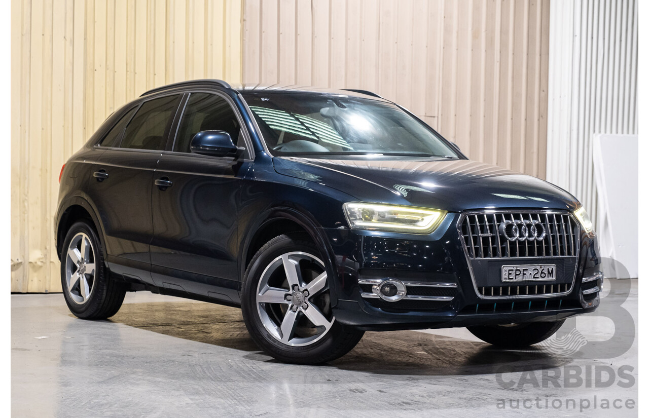 5/2014 Audi Q3 2.0 TFSI Quattro (125kw) 8U MY14 4d Wagon Metallic Dark Blue Turbo 2.0L