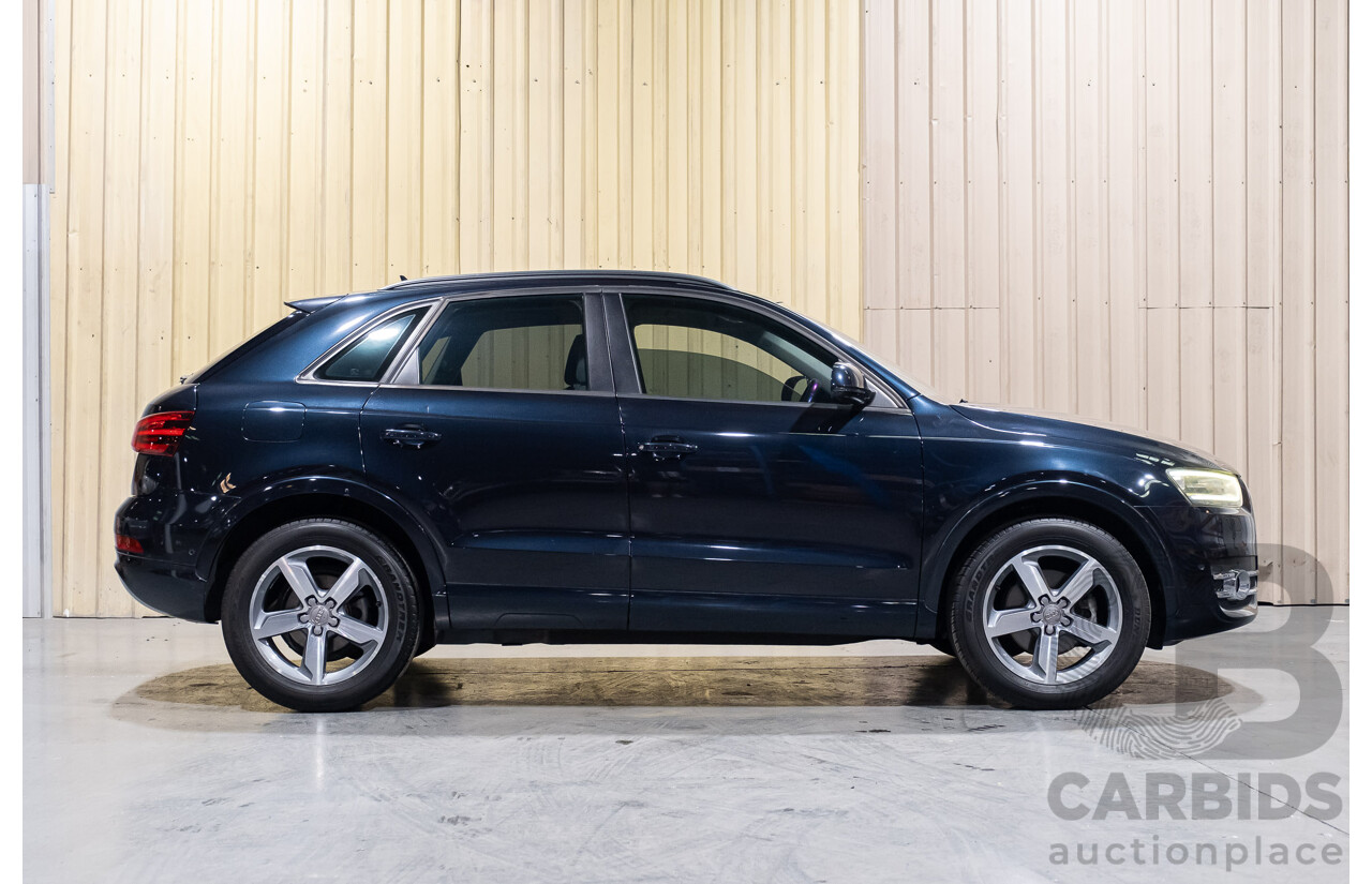 5/2014 Audi Q3 2.0 TFSI Quattro (125kw) 8U MY14 4d Wagon Metallic Dark Blue Turbo 2.0L