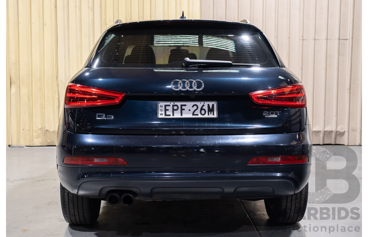 5/2014 Audi Q3 2.0 TFSI Quattro (125kw) 8U MY14 4d Wagon Metallic Dark Blue Turbo 2.0L