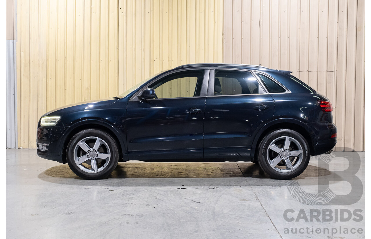 5/2014 Audi Q3 2.0 TFSI Quattro (125kw) 8U MY14 4d Wagon Metallic Dark Blue Turbo 2.0L