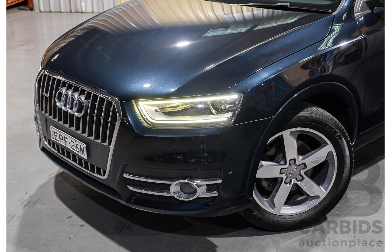 5/2014 Audi Q3 2.0 TFSI Quattro (125kw) 8U MY14 4d Wagon Metallic Dark Blue Turbo 2.0L