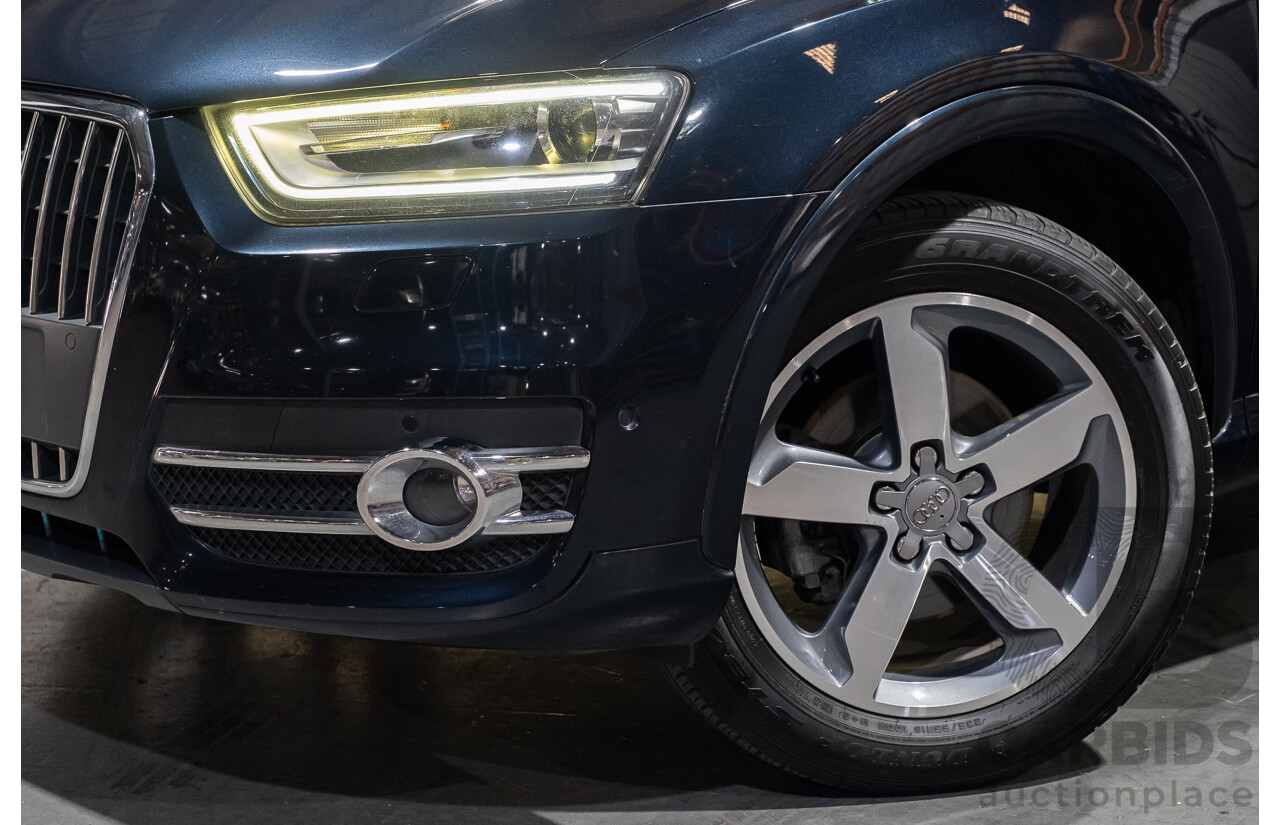 5/2014 Audi Q3 2.0 TFSI Quattro (125kw) 8U MY14 4d Wagon Metallic Dark Blue Turbo 2.0L