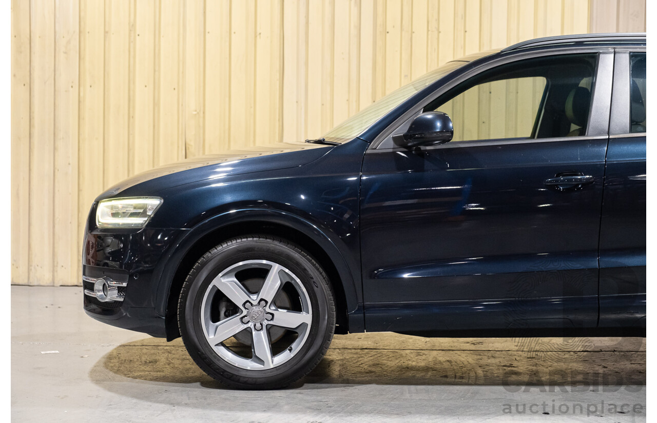 5/2014 Audi Q3 2.0 TFSI Quattro (125kw) 8U MY14 4d Wagon Metallic Dark Blue Turbo 2.0L