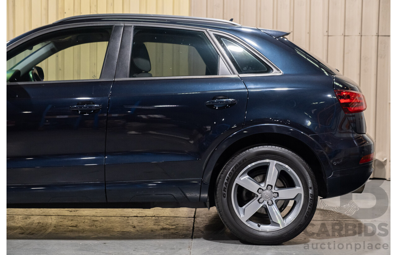 5/2014 Audi Q3 2.0 TFSI Quattro (125kw) 8U MY14 4d Wagon Metallic Dark Blue Turbo 2.0L