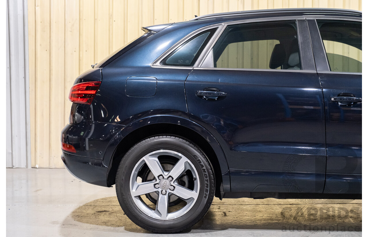 5/2014 Audi Q3 2.0 TFSI Quattro (125kw) 8U MY14 4d Wagon Metallic Dark Blue Turbo 2.0L