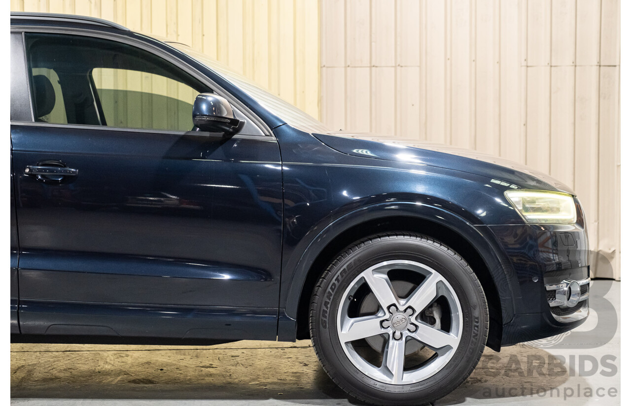 5/2014 Audi Q3 2.0 TFSI Quattro (125kw) 8U MY14 4d Wagon Metallic Dark Blue Turbo 2.0L
