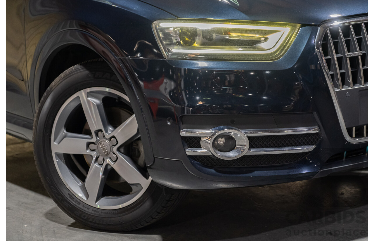 5/2014 Audi Q3 2.0 TFSI Quattro (125kw) 8U MY14 4d Wagon Metallic Dark Blue Turbo 2.0L