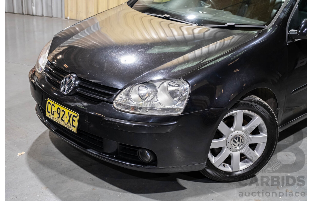 3/2006 Volkswagen Golf 2.0 FSI Sportline 1K 5d Hatchback Black 2.0L