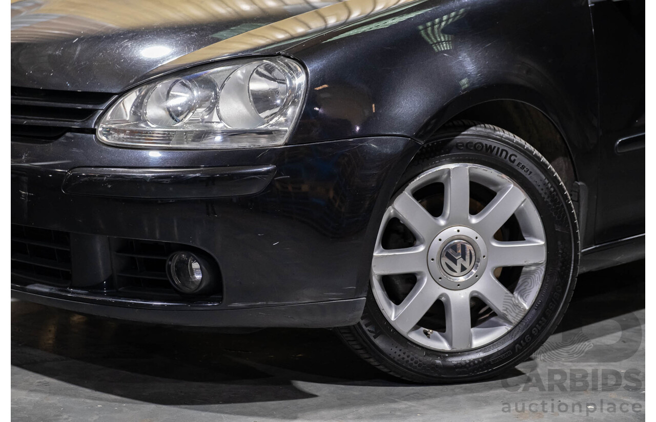 3/2006 Volkswagen Golf 2.0 FSI Sportline 1K 5d Hatchback Black 2.0L