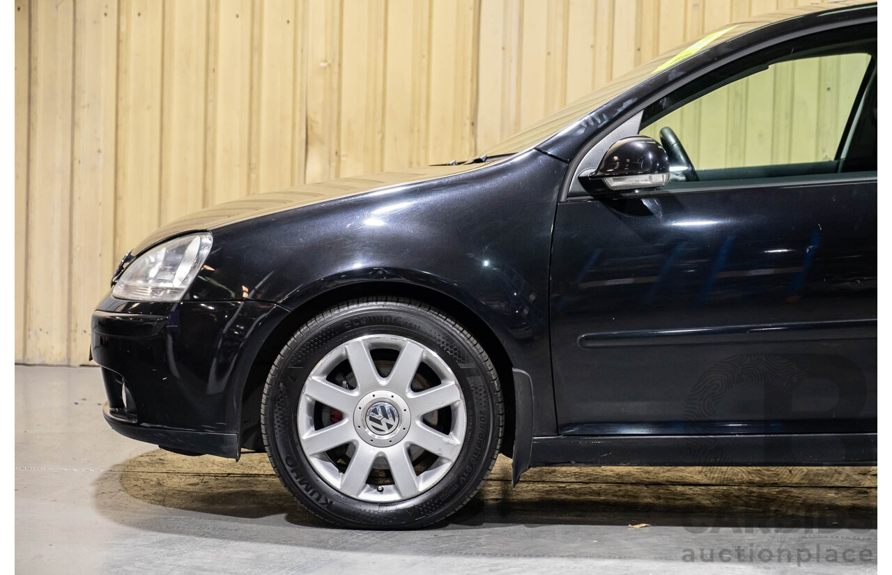3/2006 Volkswagen Golf 2.0 FSI Sportline 1K 5d Hatchback Black 2.0L