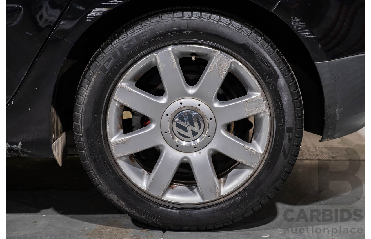 3/2006 Volkswagen Golf 2.0 FSI Sportline 1K 5d Hatchback Black 2.0L