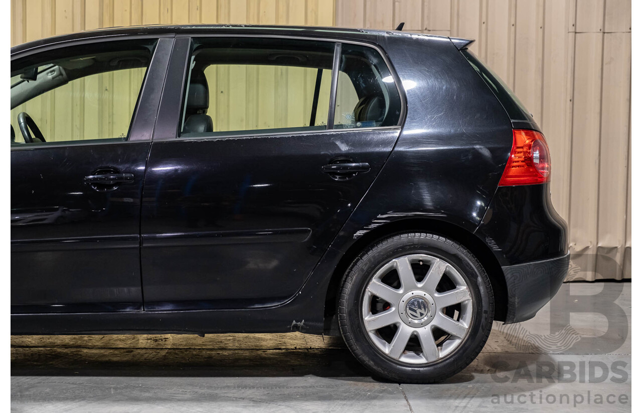 3/2006 Volkswagen Golf 2.0 FSI Sportline 1K 5d Hatchback Black 2.0L