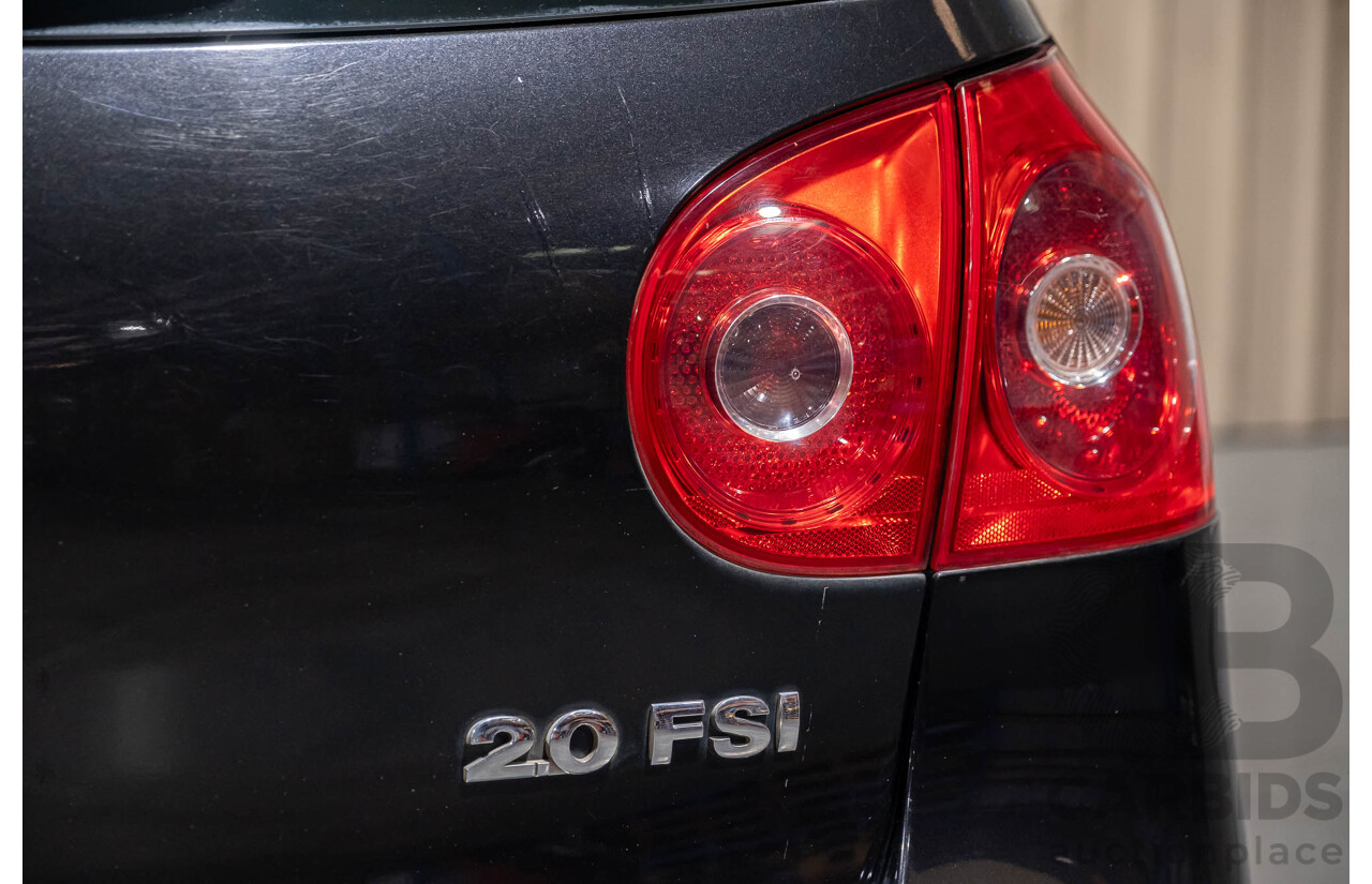 3/2006 Volkswagen Golf 2.0 FSI Sportline 1K 5d Hatchback Black 2.0L