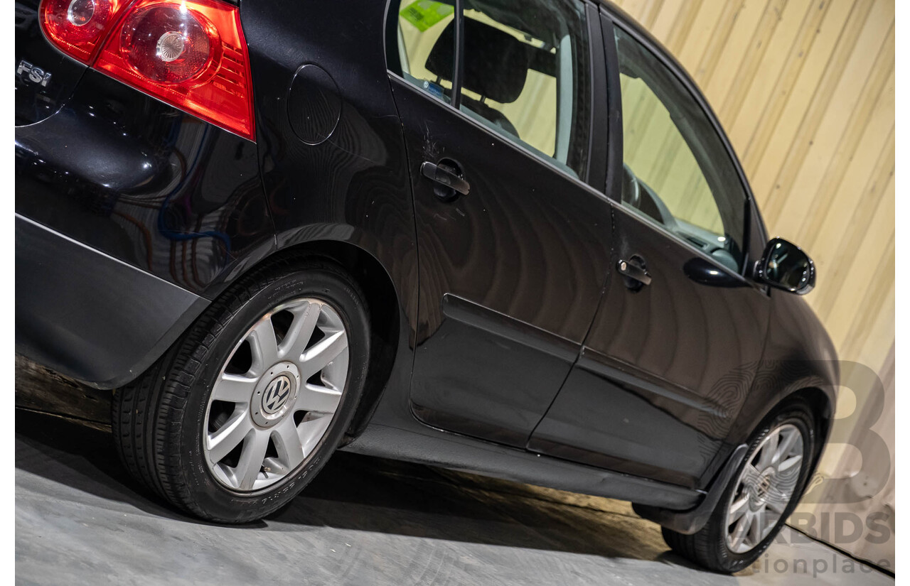 3/2006 Volkswagen Golf 2.0 FSI Sportline 1K 5d Hatchback Black 2.0L
