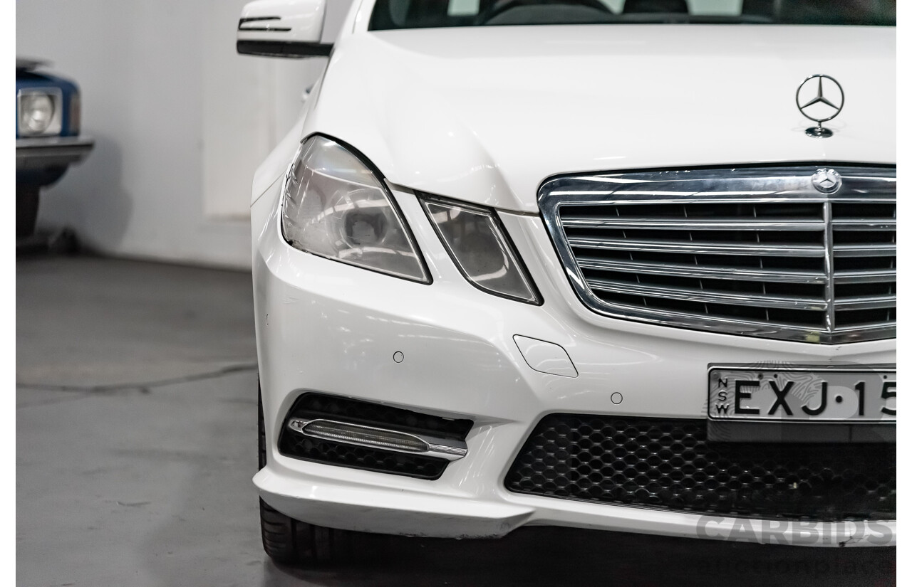 4/2013 Mercedes-Benz E200 Elegance BE 212 4d Sedan White 1.8L Turbo