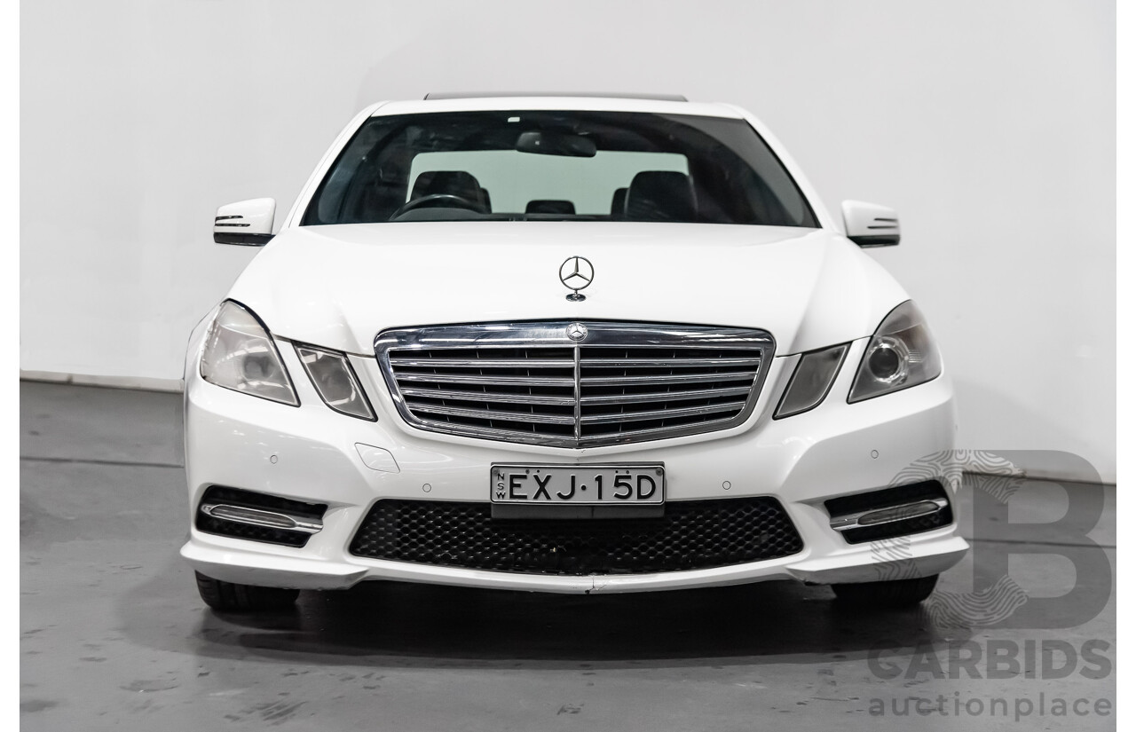 4/2013 Mercedes-Benz E200 Elegance BE 212 4d Sedan White 1.8L Turbo