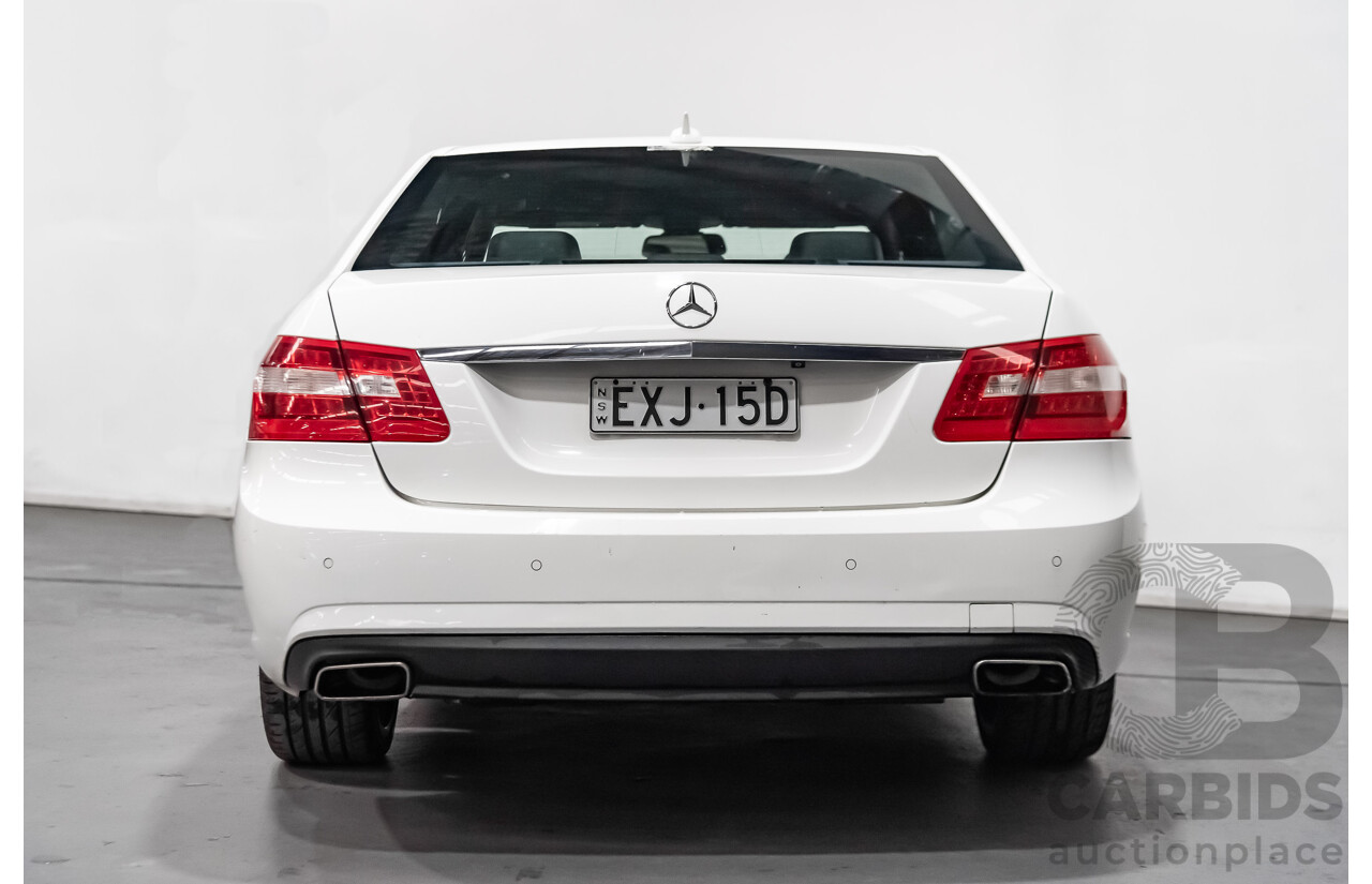 4/2013 Mercedes-Benz E200 Elegance BE 212 4d Sedan White 1.8L Turbo