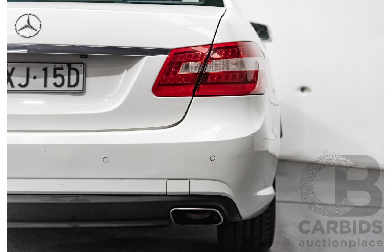 4/2013 Mercedes-Benz E200 Elegance BE 212 4d Sedan White 1.8L Turbo