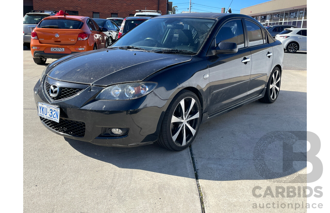 2/2008 Mazda Mazda3 MAXX Sport BK MY08 4d Sedan Black 2.0L
