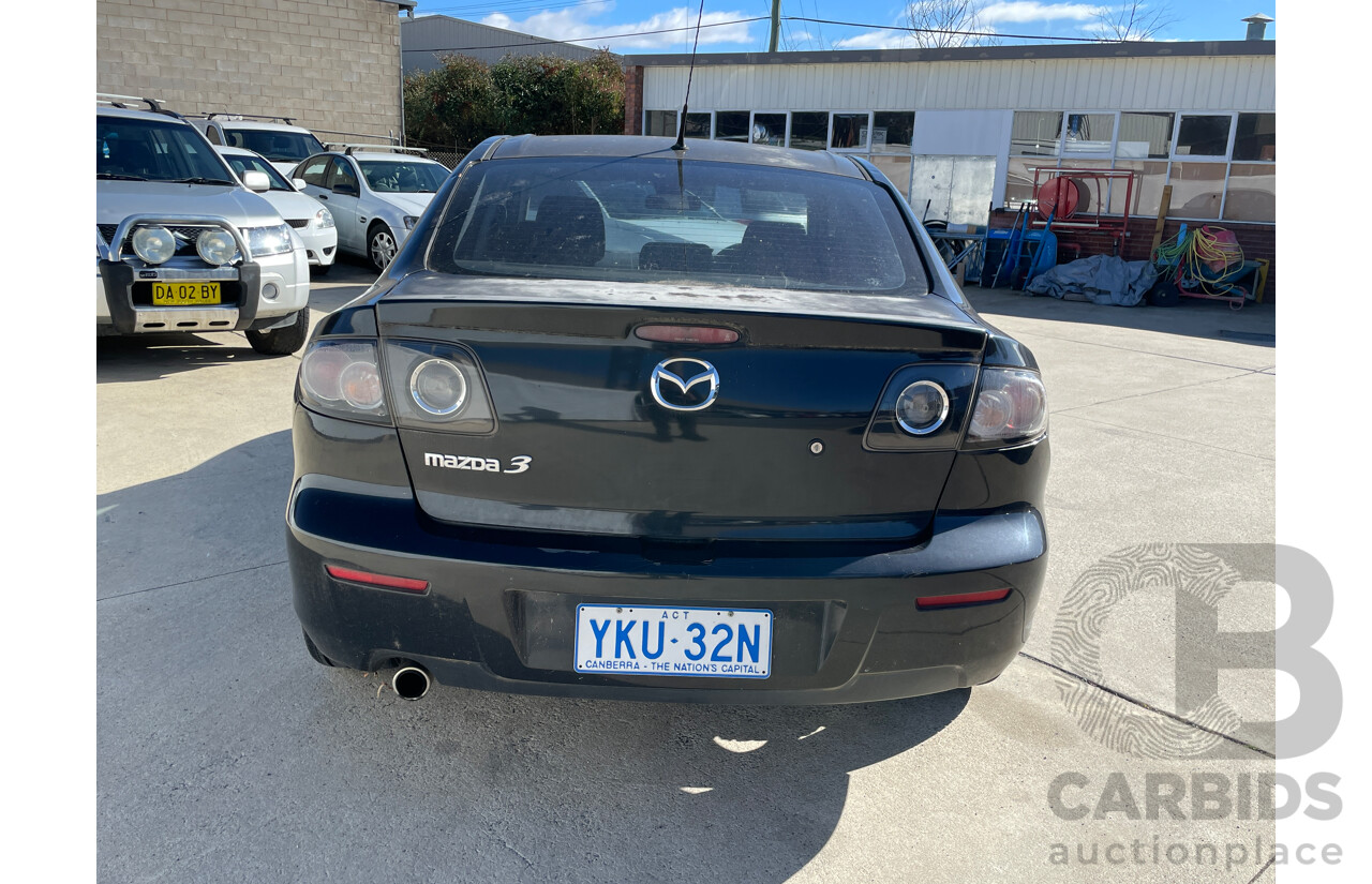 2/2008 Mazda Mazda3 MAXX Sport BK MY08 4d Sedan Black 2.0L