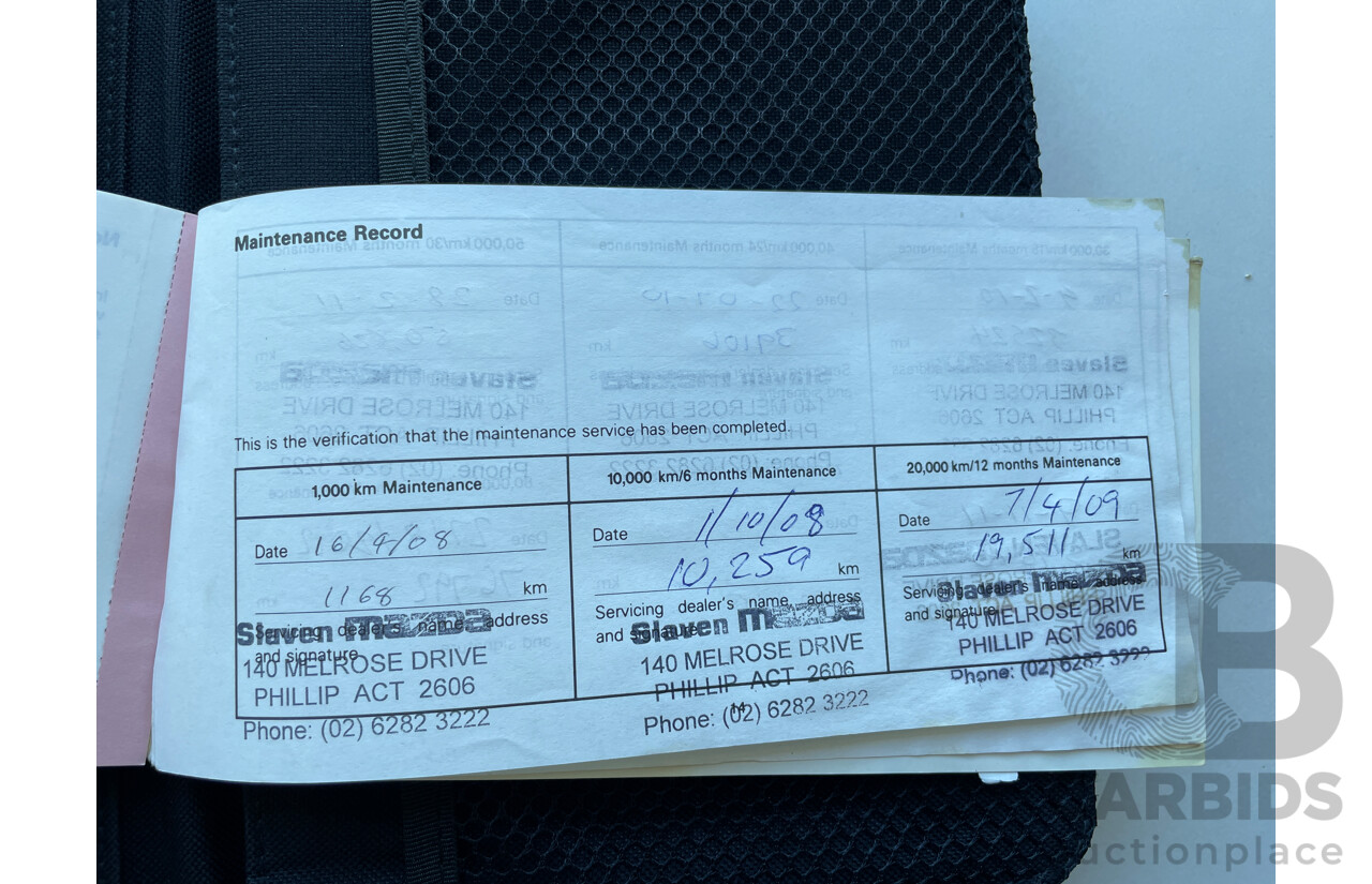 2/2008 Mazda Mazda3 MAXX Sport BK MY08 4d Sedan Black 2.0L