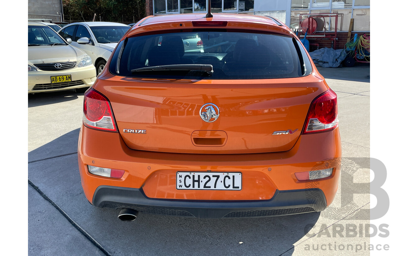 7/2013 Holden Cruze SRi V JH MY14 5d Hatchback Orange 1.6L