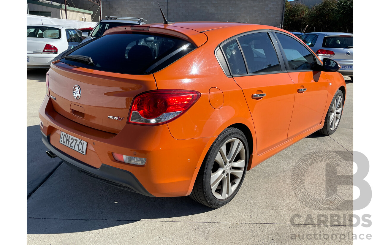 7/2013 Holden Cruze SRi V JH MY14 5d Hatchback Orange 1.6L