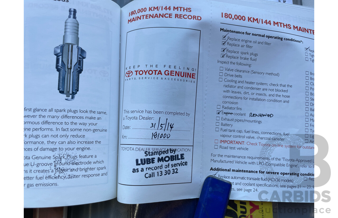 11/2004 Toyota Camry Altise ACV36R 4d Sedan Gold 2.4L
