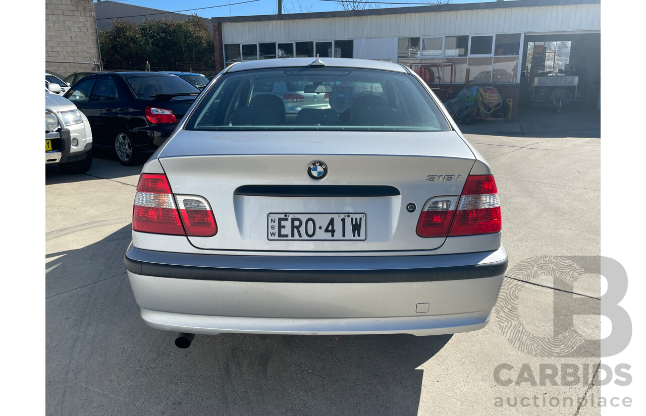 8/2002 BMW 318i Executive E46 4d Sedan Silver 2.0L