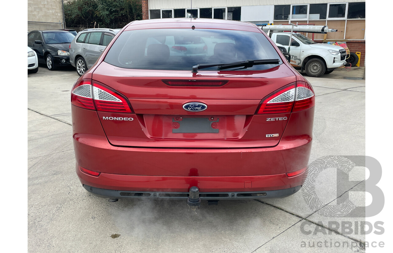 8/2009 Ford Mondeo Zetec MB 5d Hatchback Red 2.0L