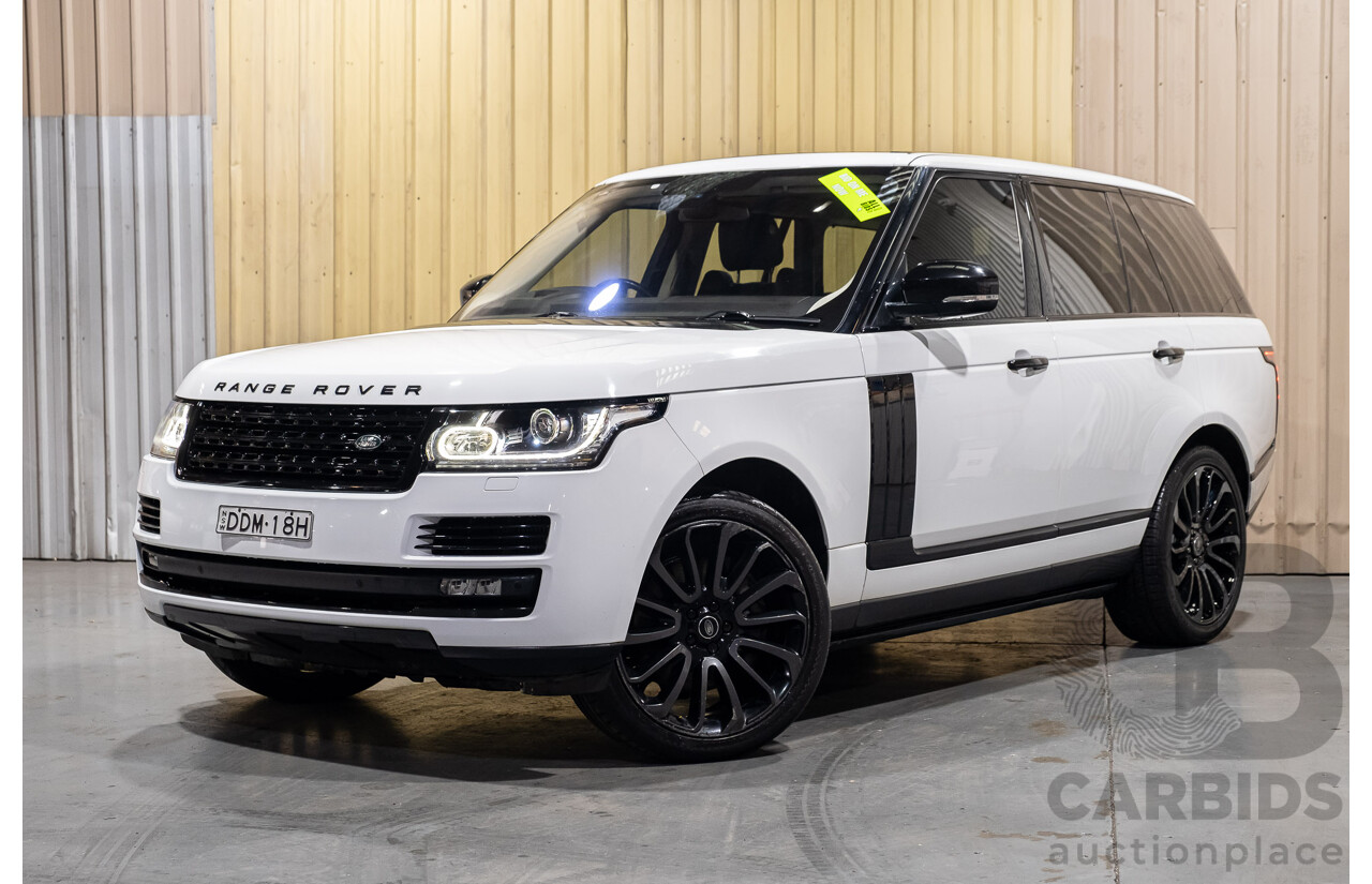 9/2015 Land Rover Range Rover Vogue SE SDV8 LG MY15.5 4d Wagon White Turbo Diesel V8 4.4L