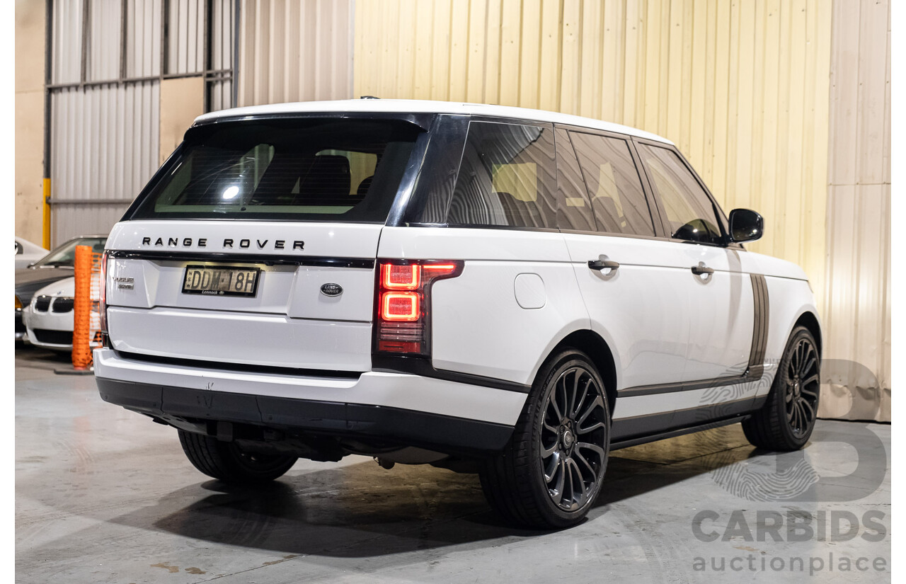 9/2015 Land Rover Range Rover Vogue SE SDV8 LG MY15.5 4d Wagon White Turbo Diesel V8 4.4L
