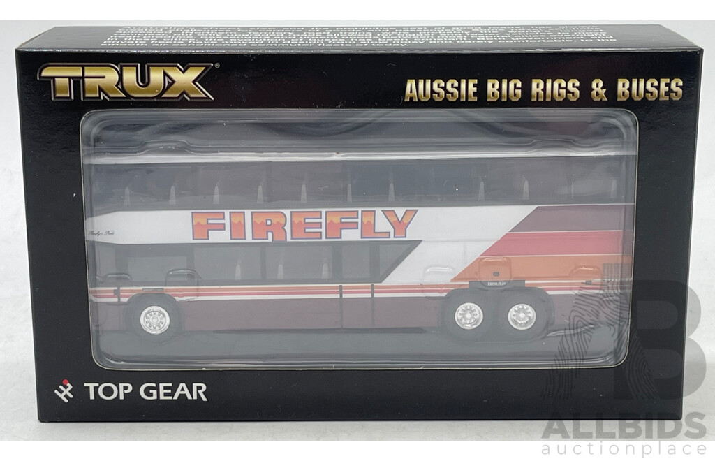 TRUX 1988 Denning Double Decker Coach Bus 1/76 Scale