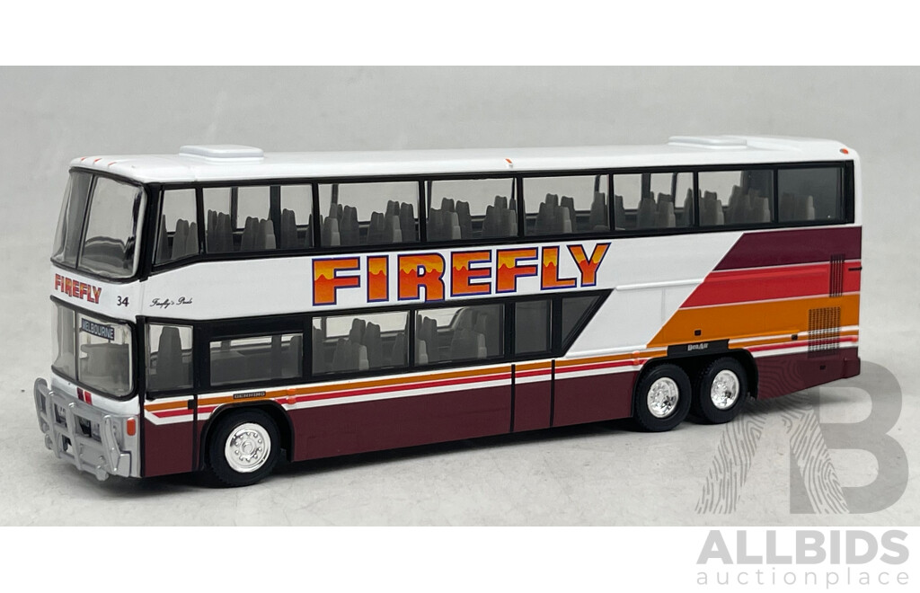TRUX 1988 Denning Double Decker Coach Bus 1/76 Scale