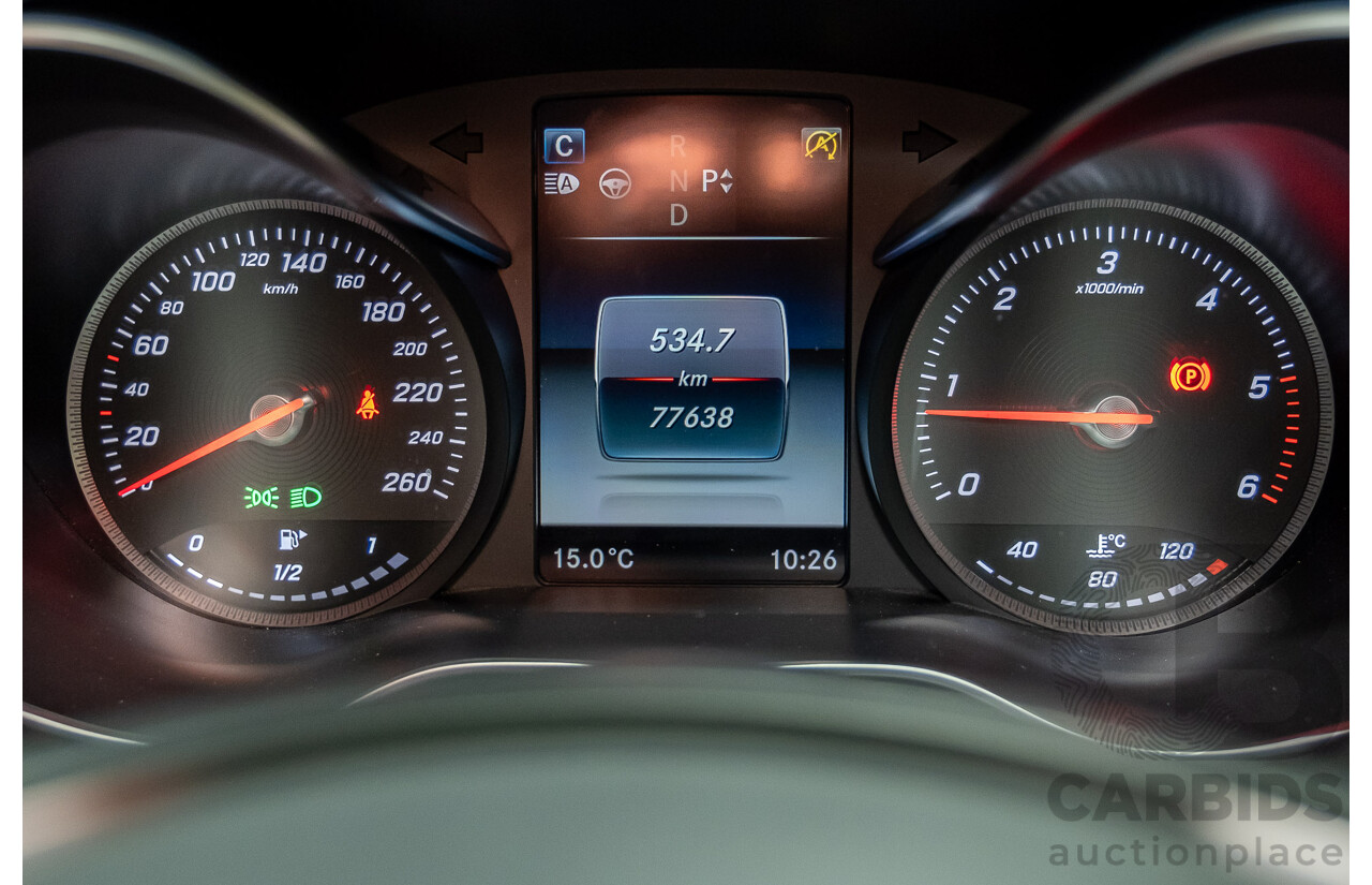 9/2015 Mercedes-Benz C250d W205 MY16 4d Sedan Palladium Silver Metallic Turbo Diesel 2.1L