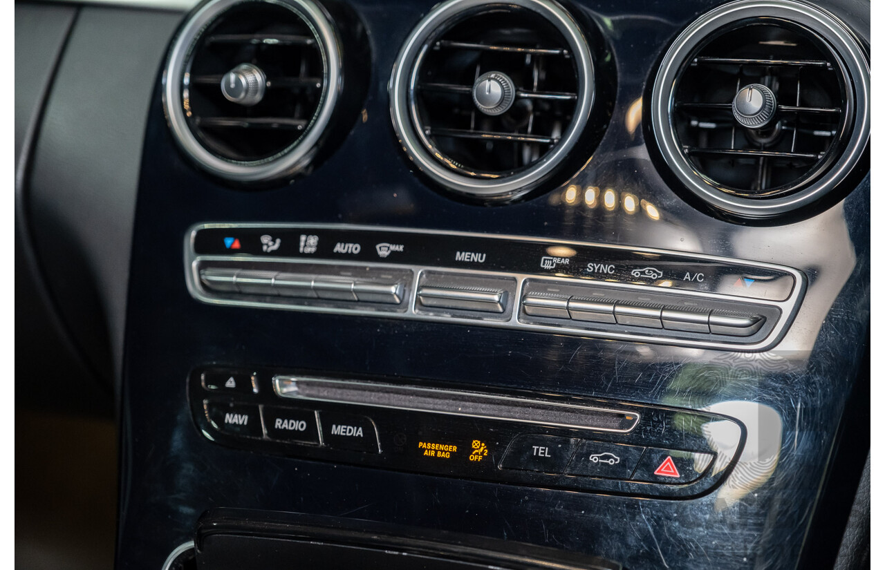 9/2015 Mercedes-Benz C250d W205 MY16 4d Sedan Palladium Silver Metallic Turbo Diesel 2.1L